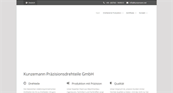 Desktop Screenshot of kunzemann-drehteile.de